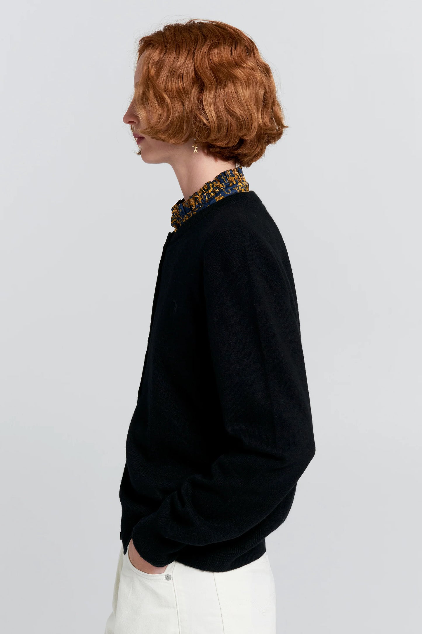 Posy Cashmere Cardigan | Black