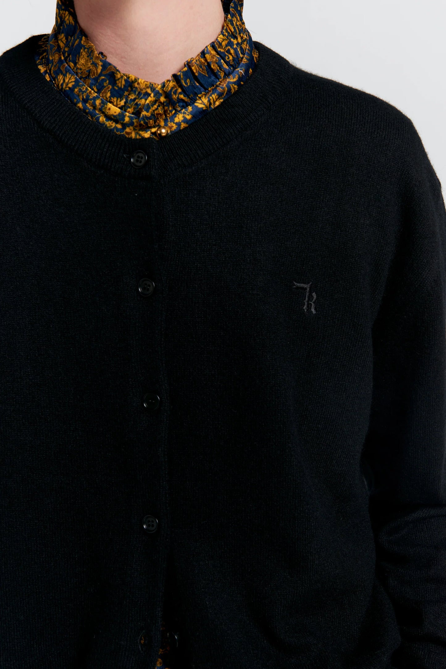 Posy Cashmere Cardigan | Black