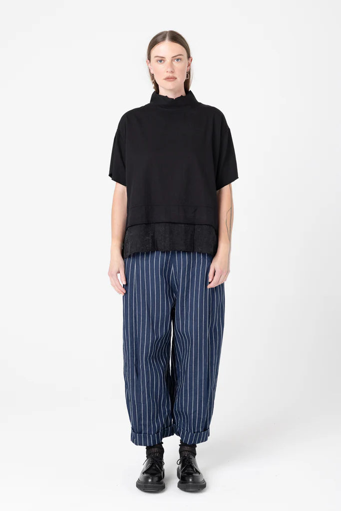 Fax Tee | Black Twill