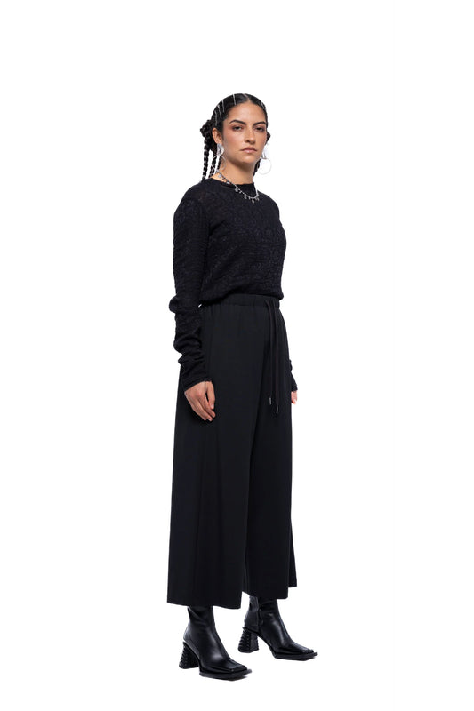 Kol Pant | Black Suiting