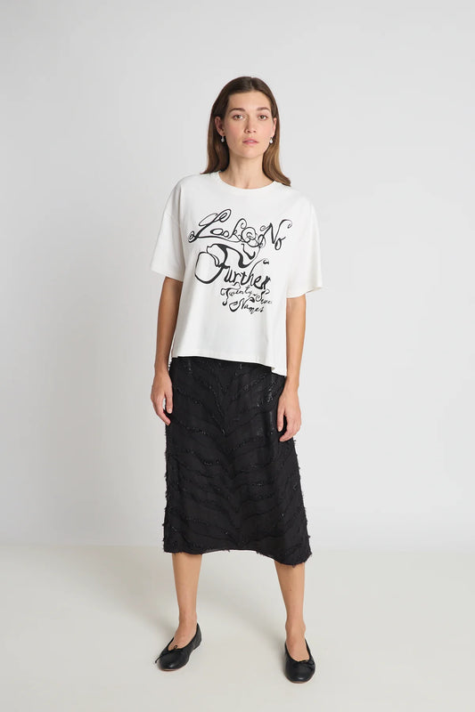 I'm Lost Skirt | Black Chevron