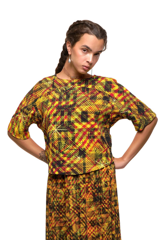 New Discus top | Gold Star Print