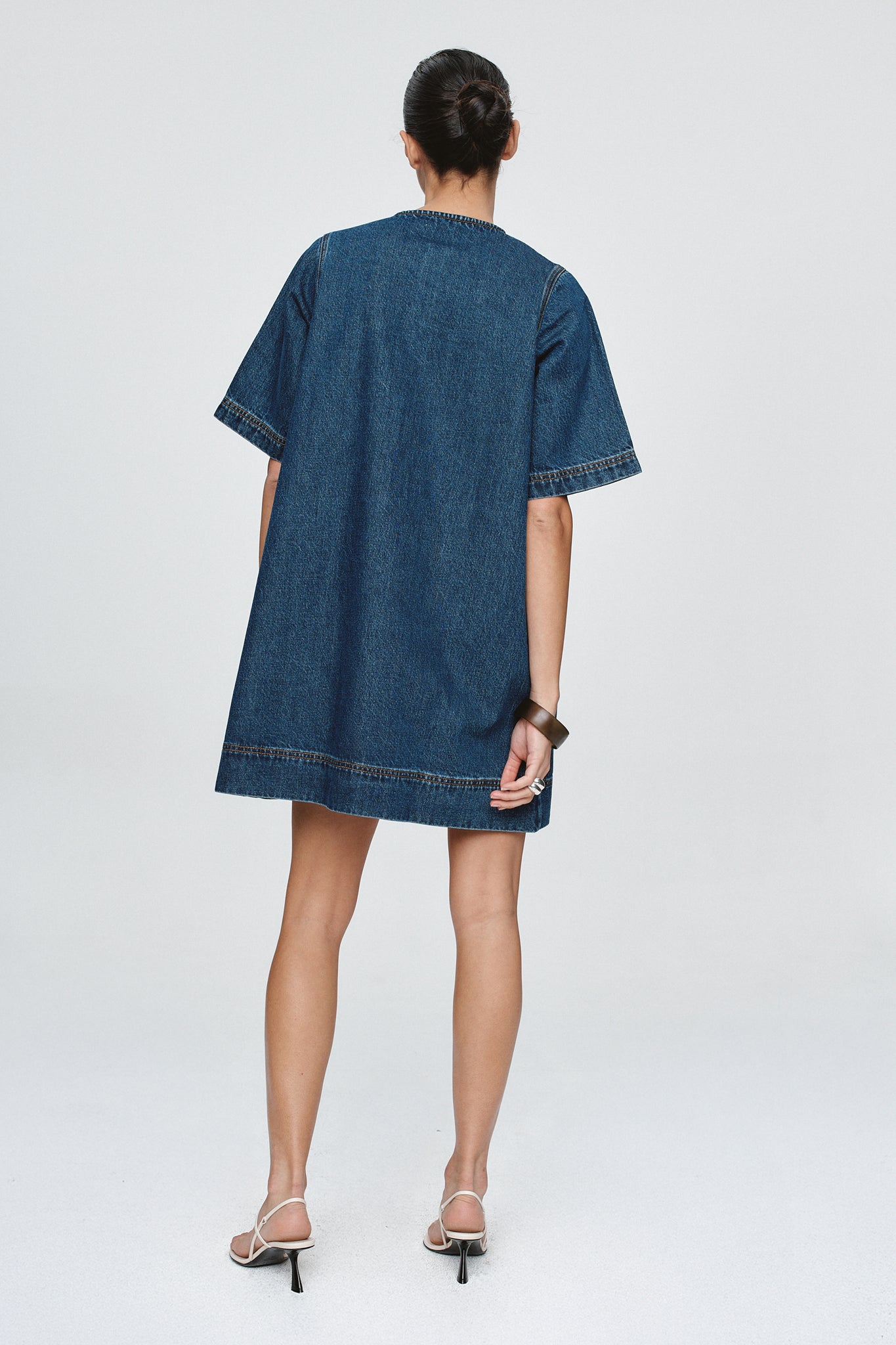 Patch Pocket Dress | Classic Blue
