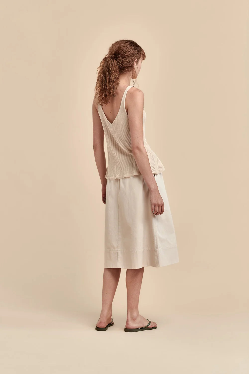 Seta Rib Camisole | Oat