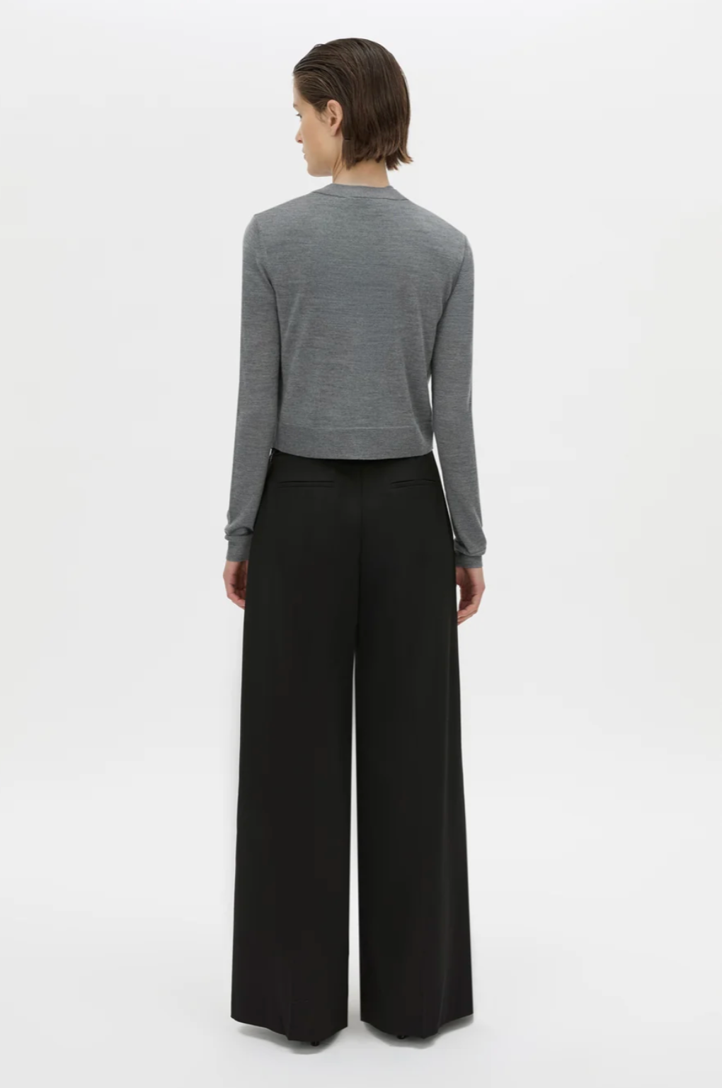 Leona Knit Cardigan | Charcoal Marle