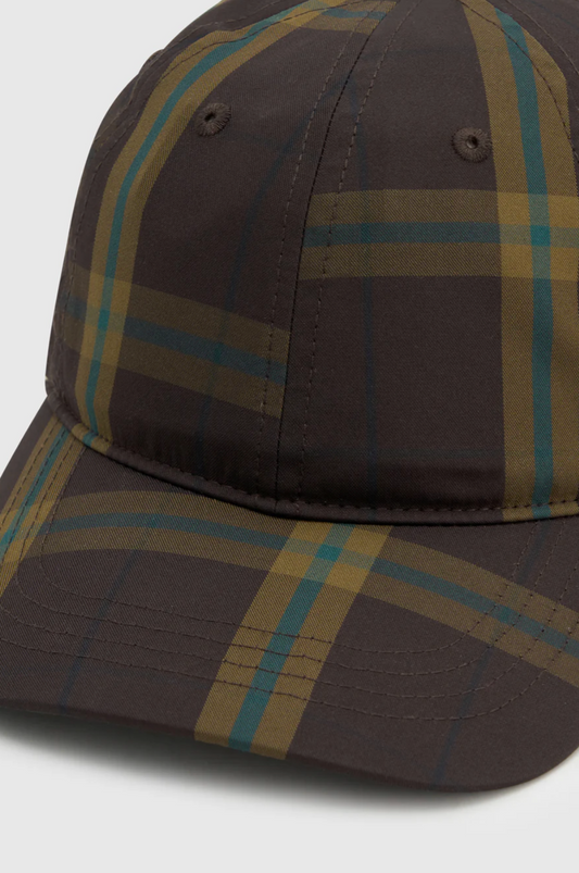 Winton Check Logo Cap | Espresso Check