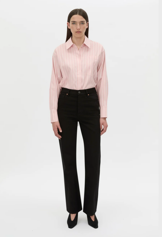 Jenie Stripe Shirt | Light Rose Stripe