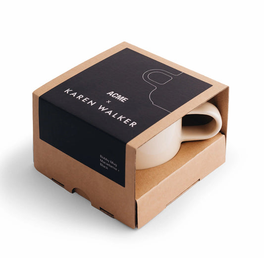 Acme x Karen Walker | Bobby Mug | Macadamia w Black | Palm Boutique