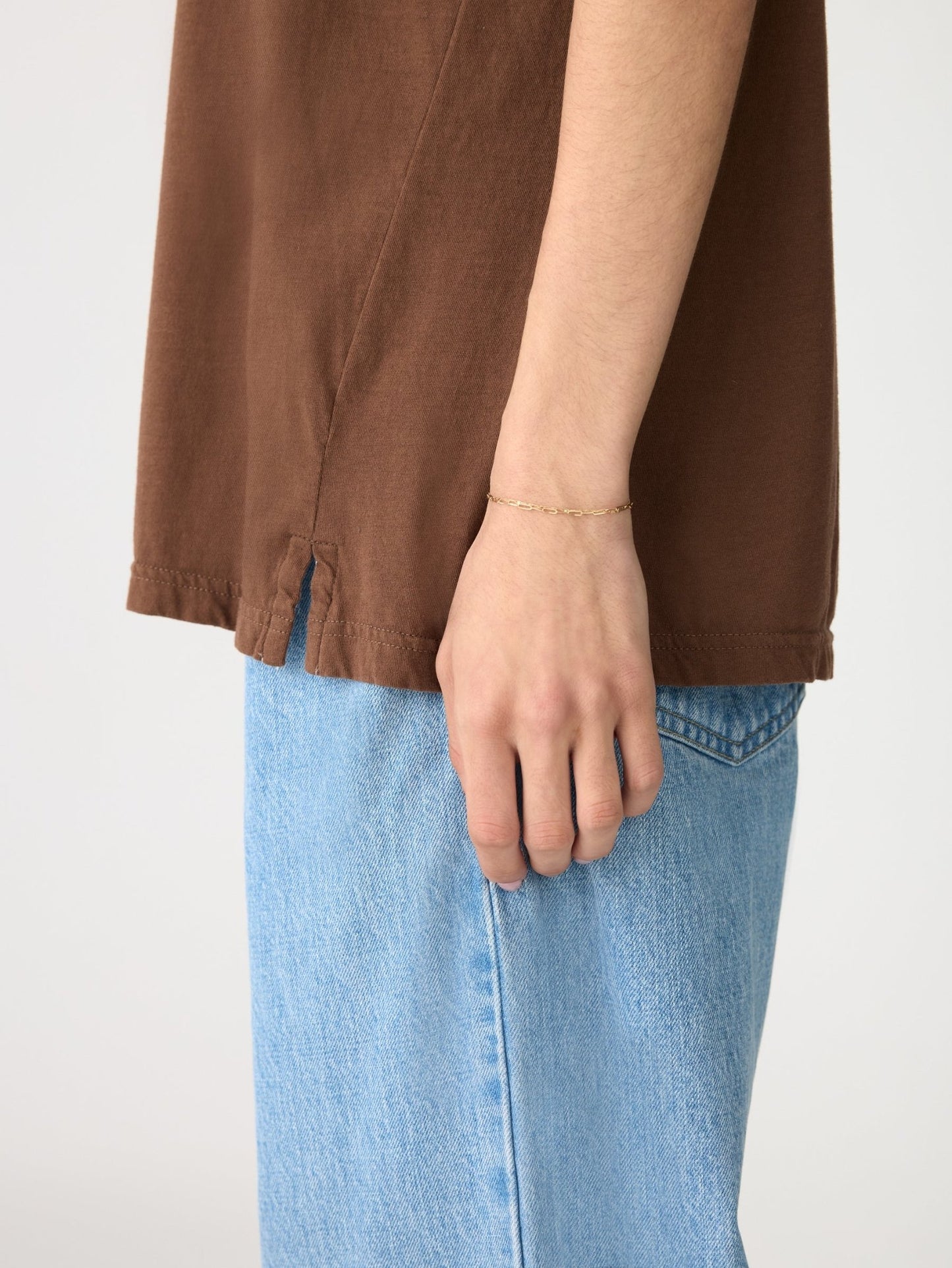 bassike | Boyfriend Heritage T-shirt | Chocolate Brown | Palm Boutique