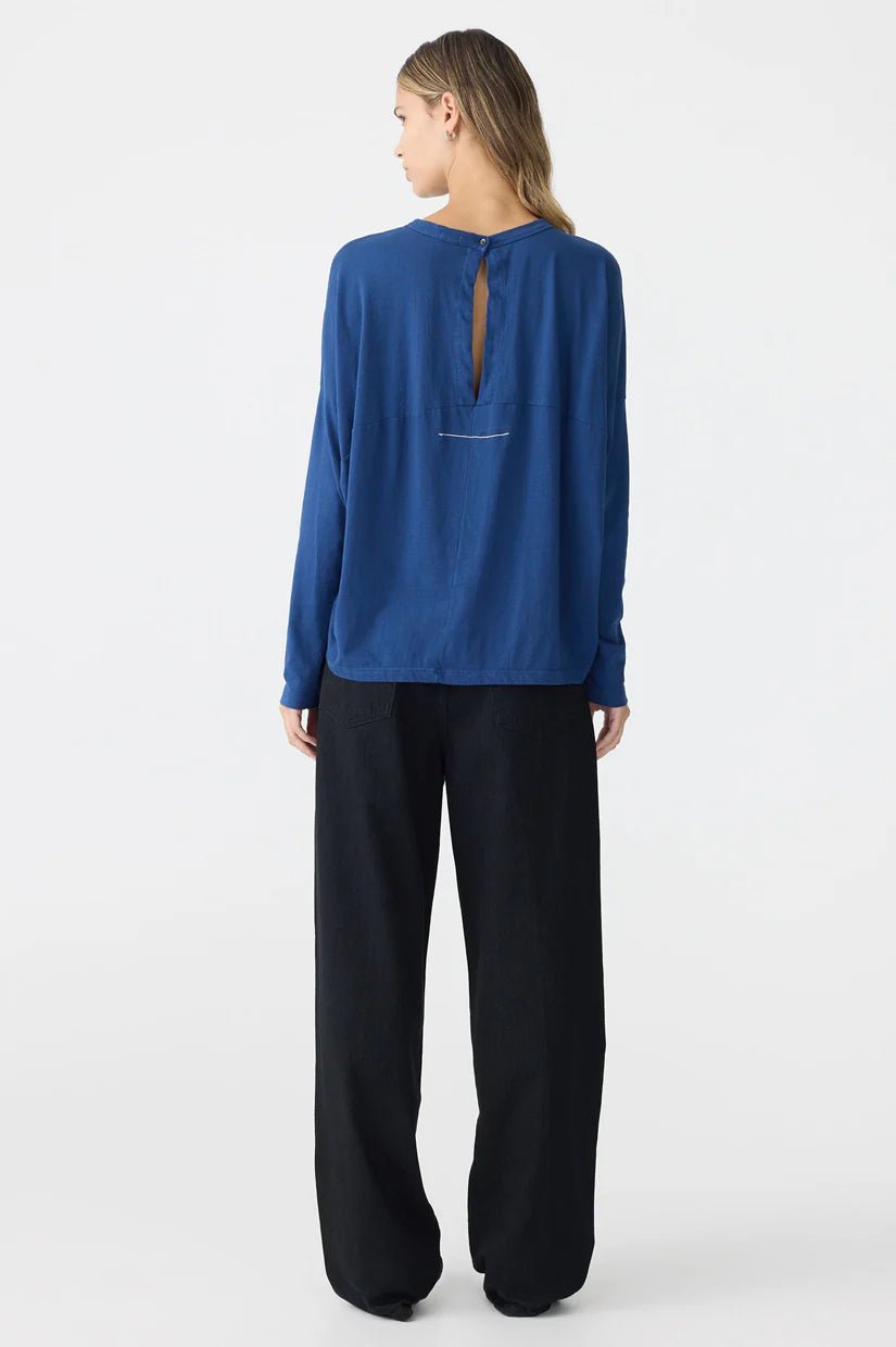 bassike | Circle l/s t.shirt | Washed Ink | Palm Boutique