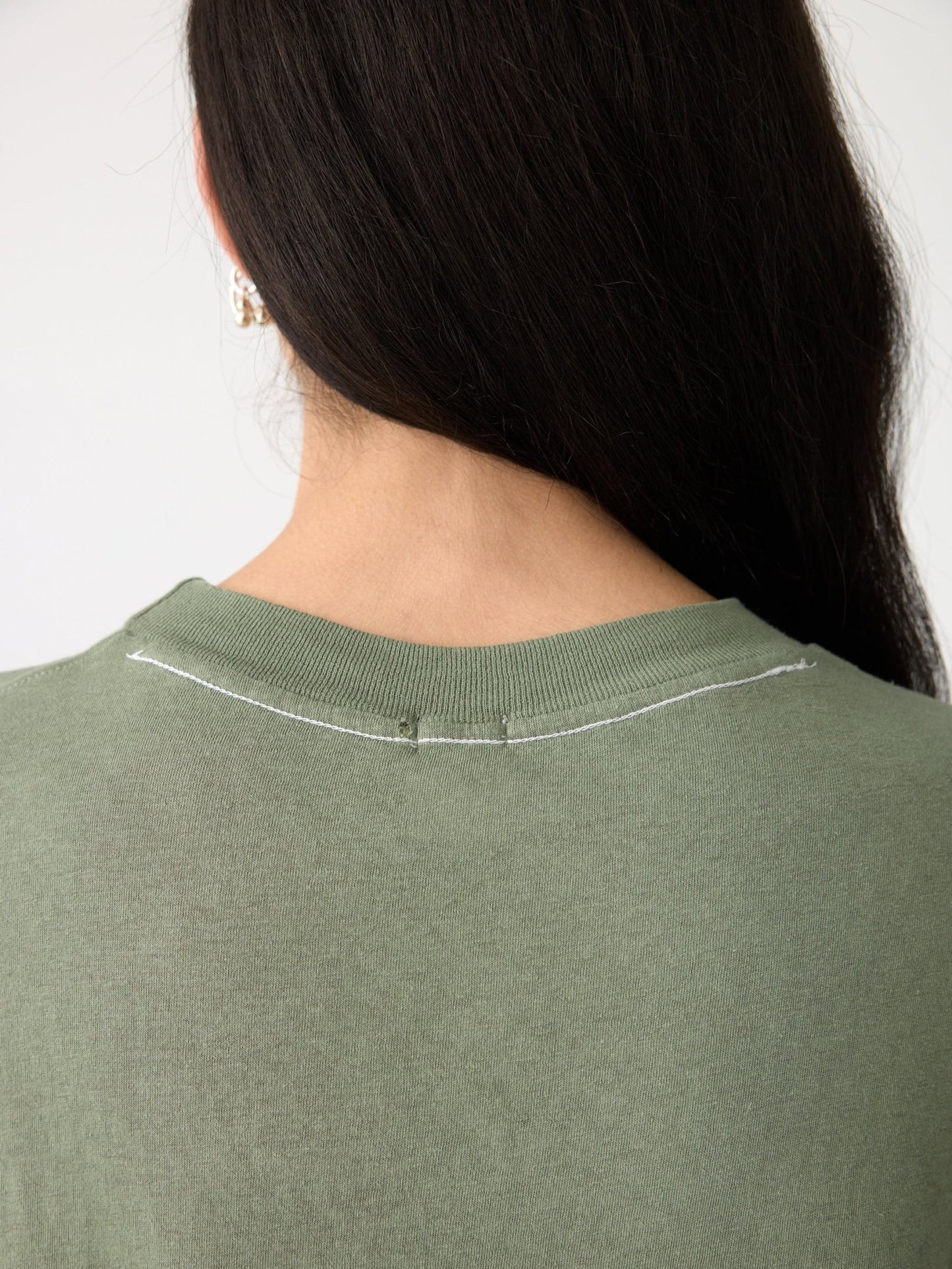 bassike | Classic t-shirt | Dark Sage | Palm Boutique