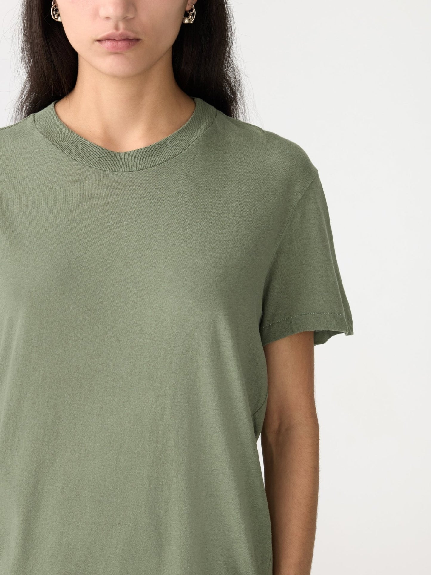 bassike | Classic t-shirt | Dark Sage | Palm Boutique