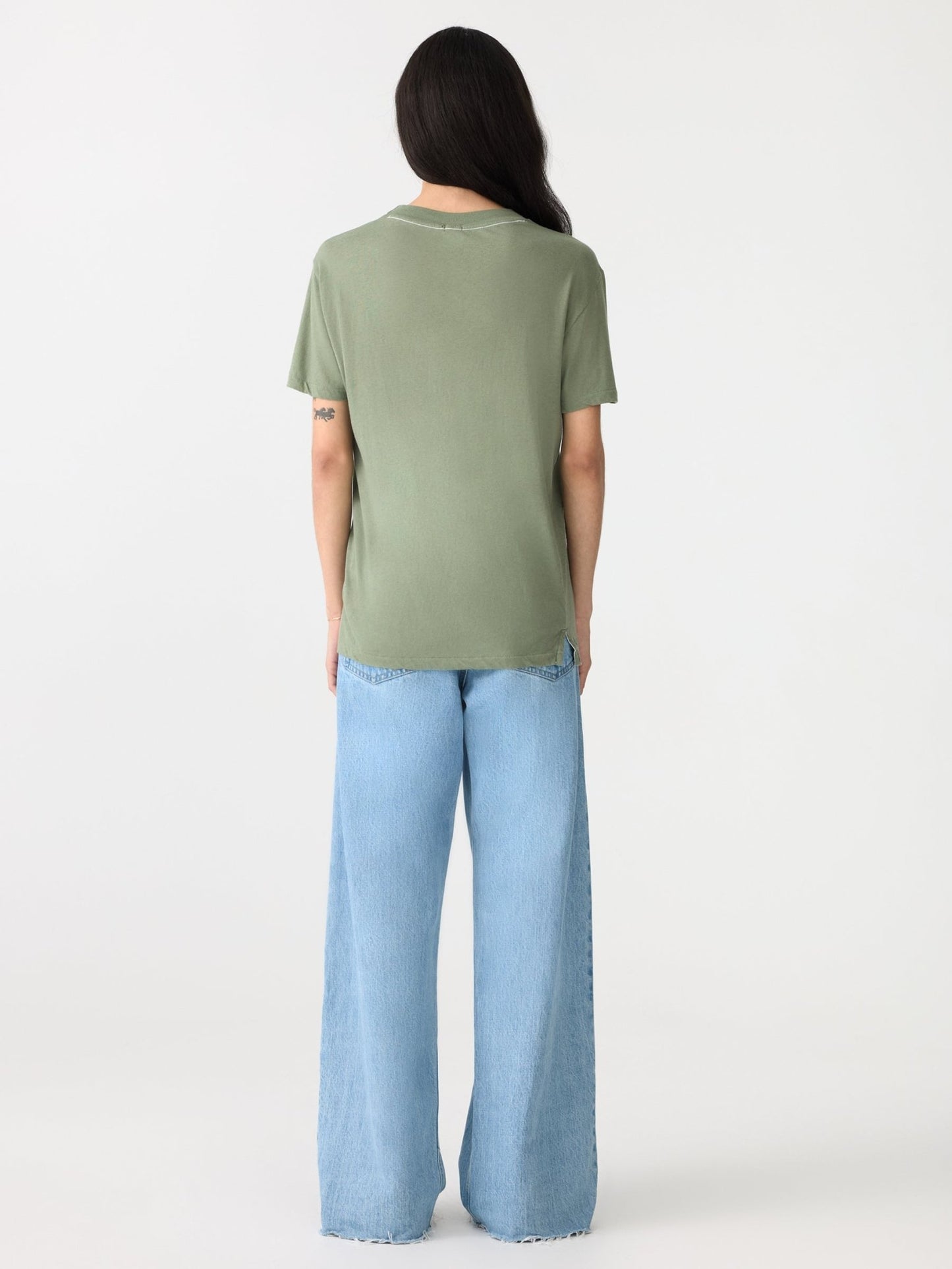 bassike | Classic t-shirt | Dark Sage | Palm Boutique