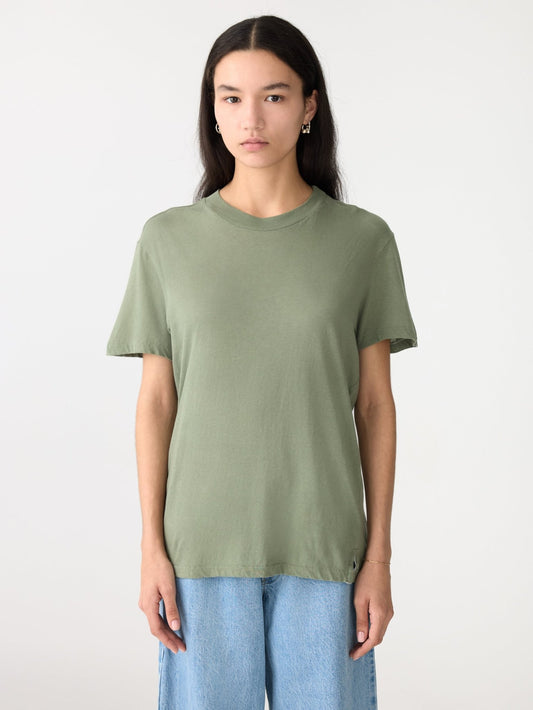 bassike | Classic t-shirt | Dark Sage | Palm Boutique