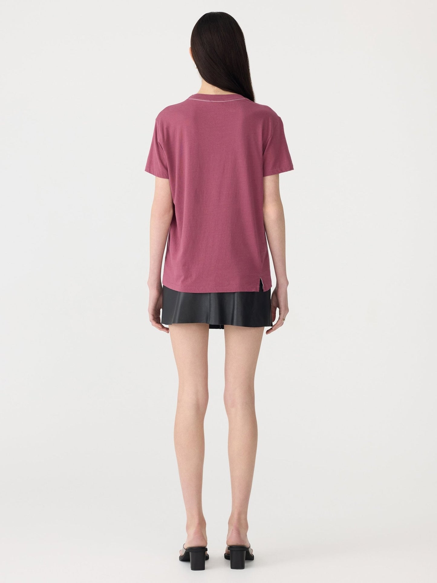 bassike | Classic t-shirt | Faded Plum | Palm Boutique