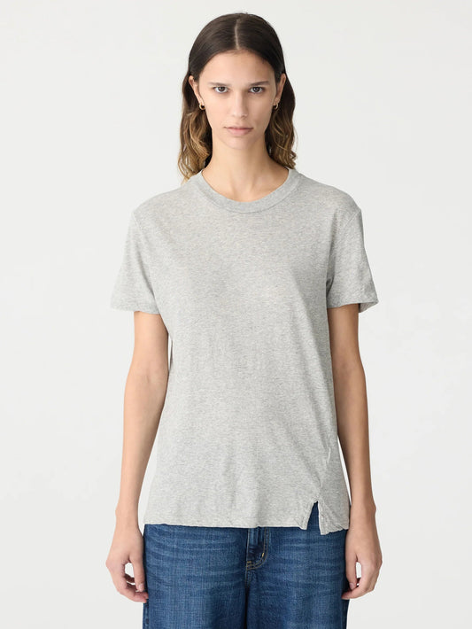 bassike | Classic t-shirt | Grey Marl | Palm Boutique