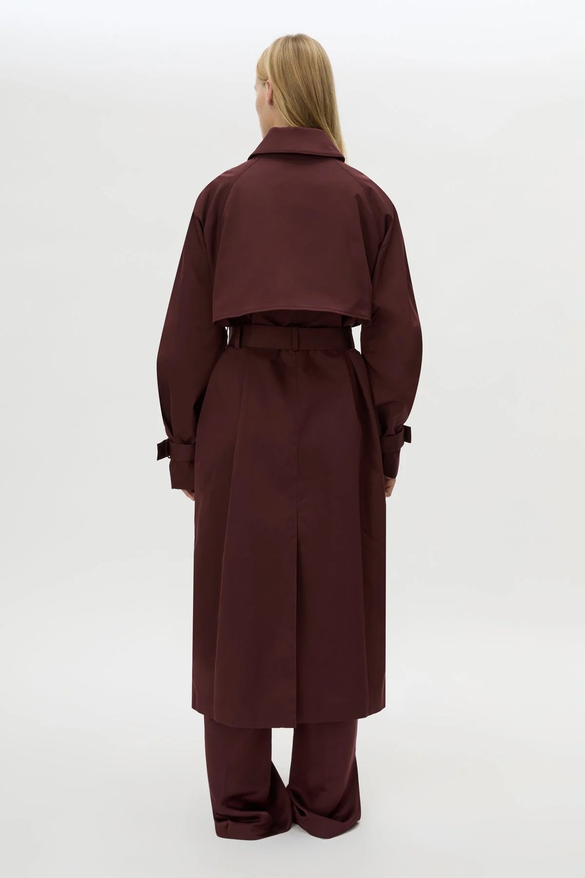 Camilla and Marc | Dia Trench Coat | Burgundy | Palm Boutique