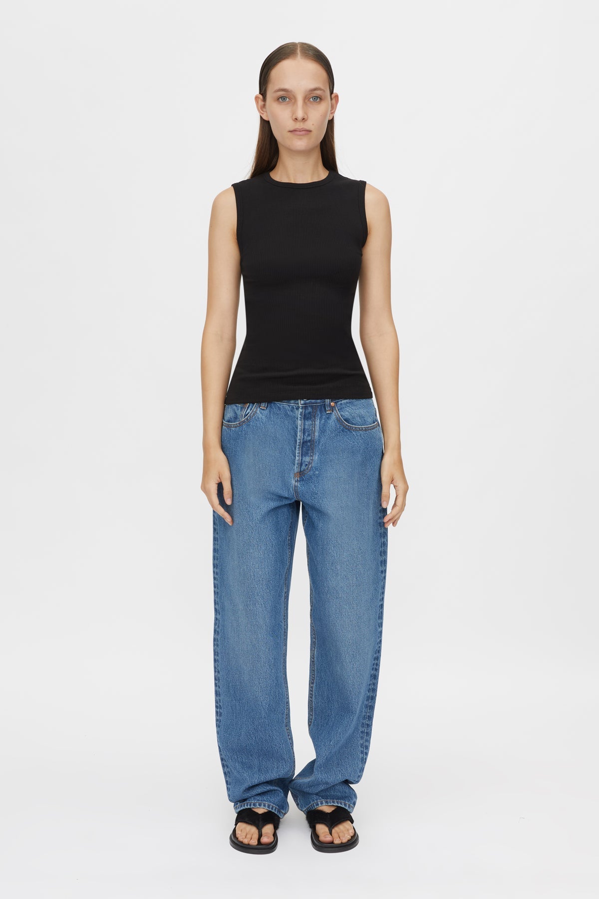 Camilla and Marc | Nora Crew Tank | Black | Palm Boutique