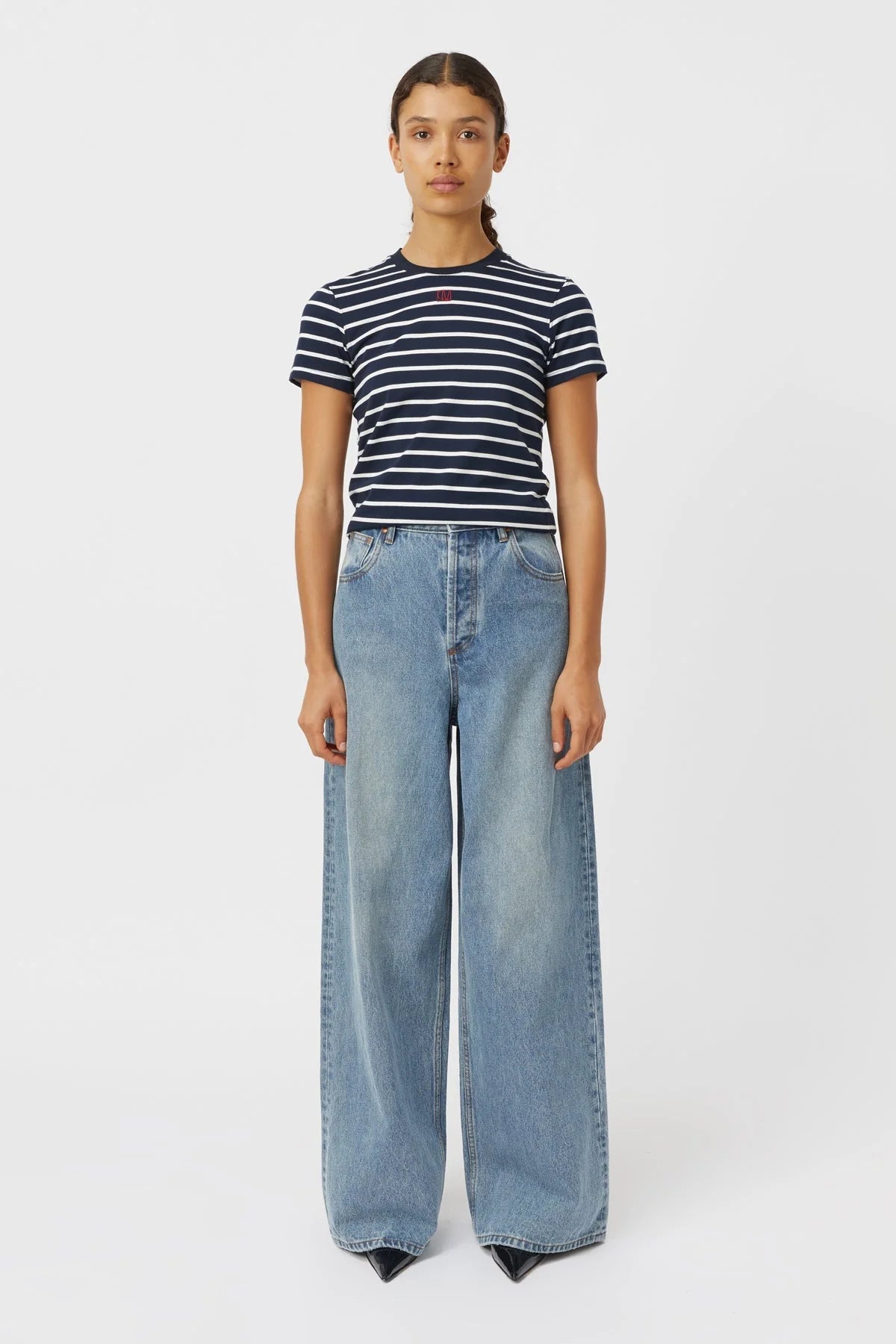 Camilla and Marc | Sora Tee | Navy and White Stripe | Palm Boutique