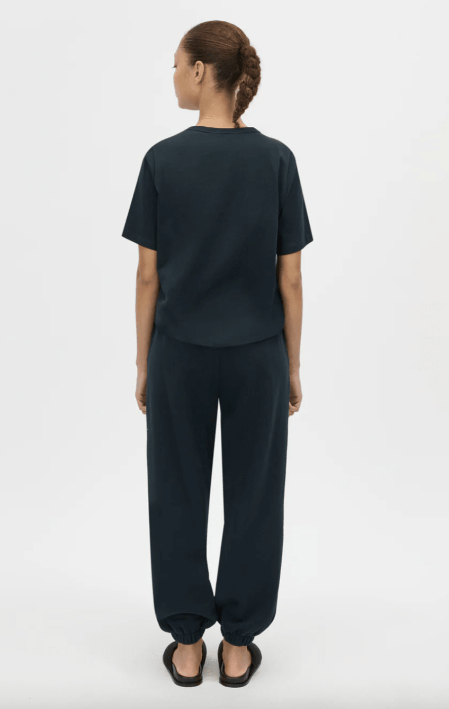 Camilla and Marc | Tia Flocking Logo Tee | Deep Ink | Palm Boutique