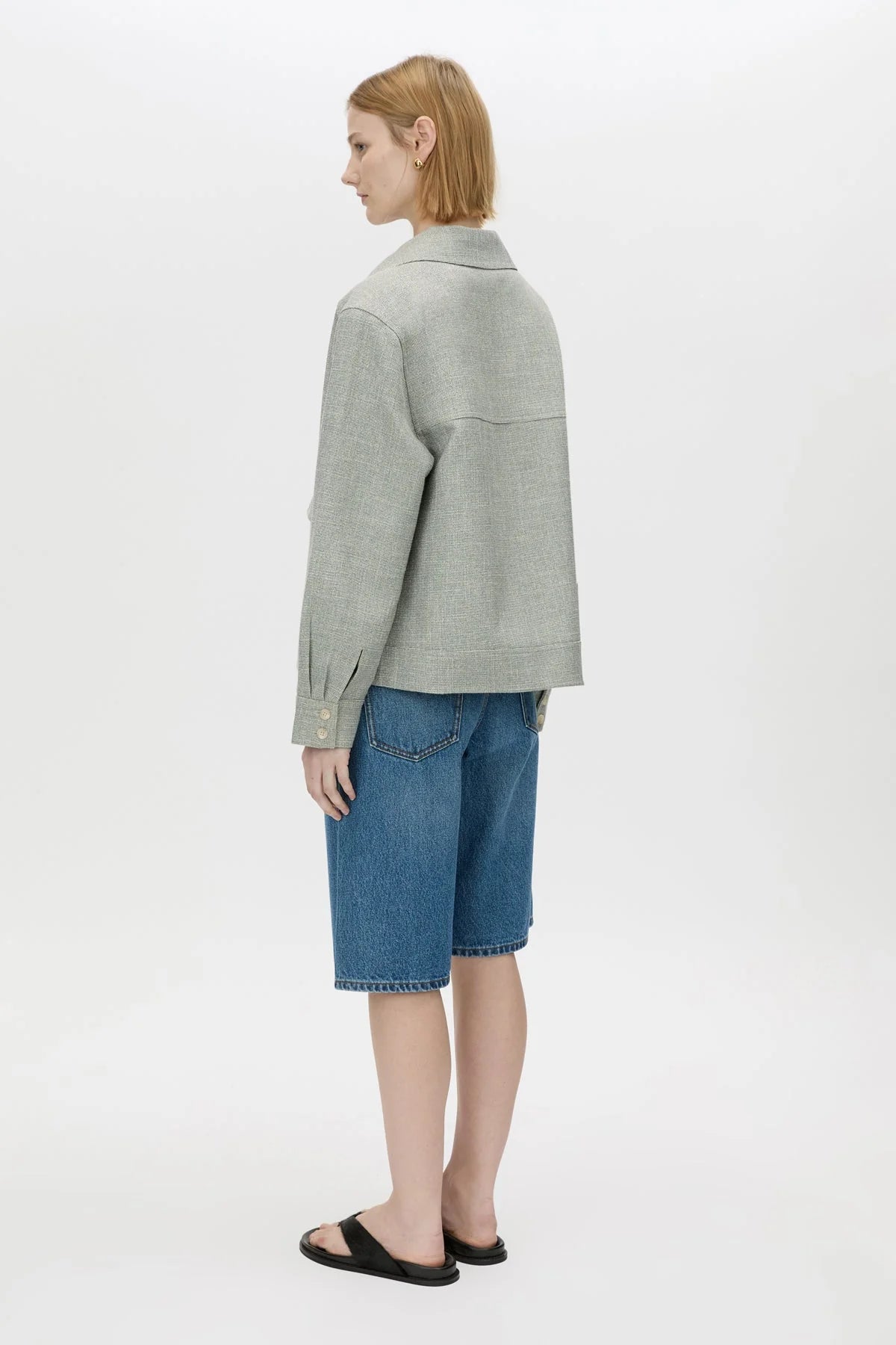 Camilla and Marc | Wright Collared Jacket | Reed Green | Palm Boutique