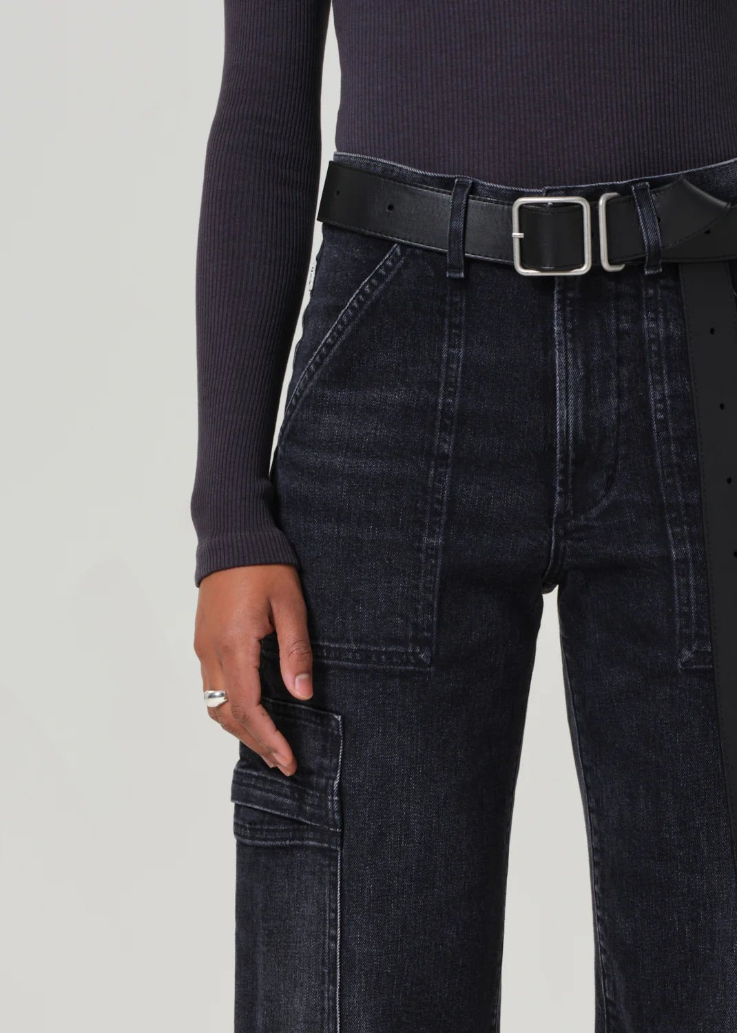 Citizens of Humanity | Marcelle Cargo | Black (Trinity) | Palm Boutique