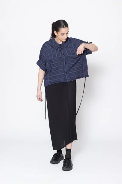 Company Of Strangers | Admiration Shirt | Navy Stripe | Palm Boutique