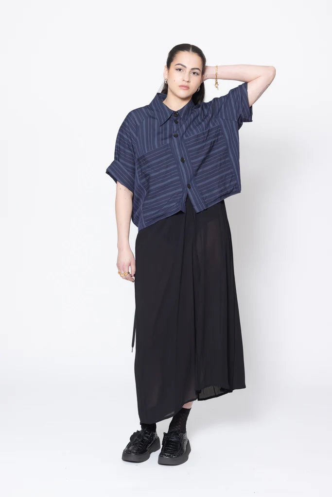 Company Of Strangers | Admiration Shirt | Navy Stripe | Palm Boutique