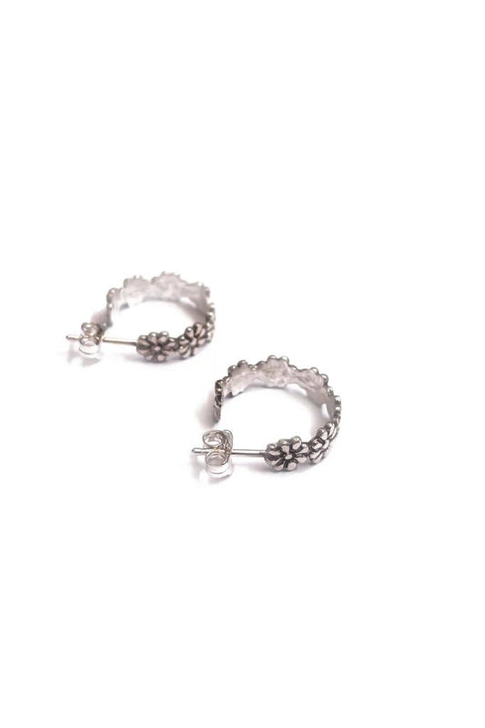 Company Of Strangers | Daisy Chain Hoops | Silver | Palm Boutique
