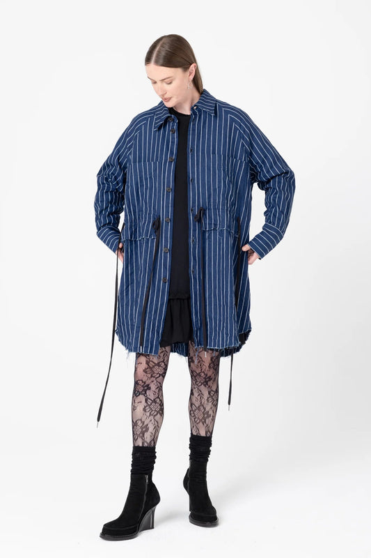 Company Of Strangers | Facts Shirtdress | Denim Stripe | Palm Boutique