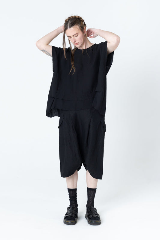 Company Of Strangers | Fold Tank | Black Seersucker | Palm Boutique