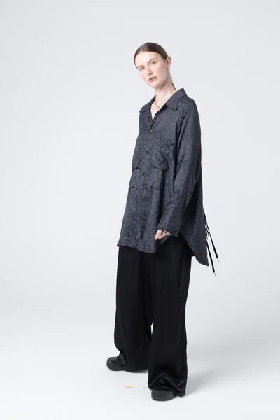 Company Of Strangers | Perfect Day Shirt | Black Paisley | Palm Boutique