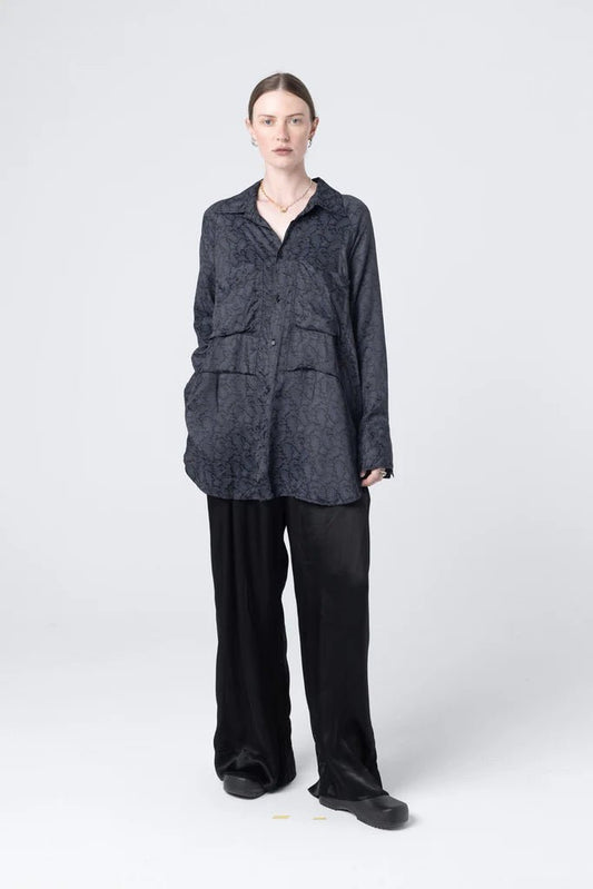 Company Of Strangers | Perfect Day Shirt | Black Paisley | Palm Boutique