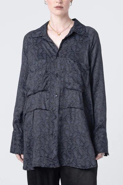 Company Of Strangers | Perfect Day Shirt | Black Paisley | Palm Boutique