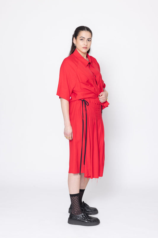 Company Of Strangers | Reality Skirt | Red | Palm Boutique