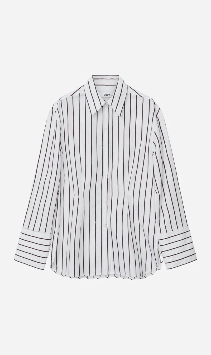DAY Birger Et Mikkelsen | Modern Stripe Shirt | Bright White | Palm Boutique