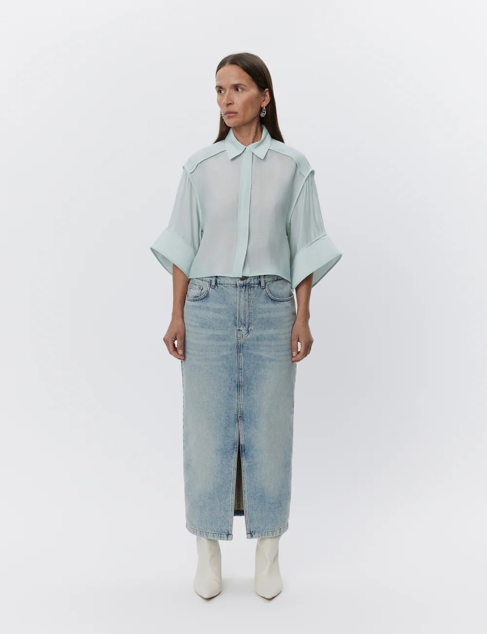 DAY Birger Et Mikkelsen | Niki Skirt | Vintage Blue | Palm Boutique