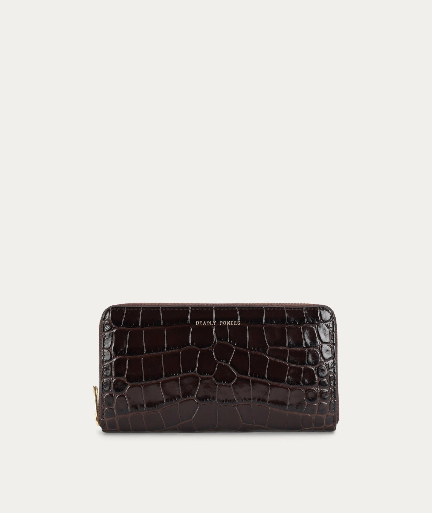 Deadly Ponies | Maxi Wallet | Espresso Croc | Palm Boutique