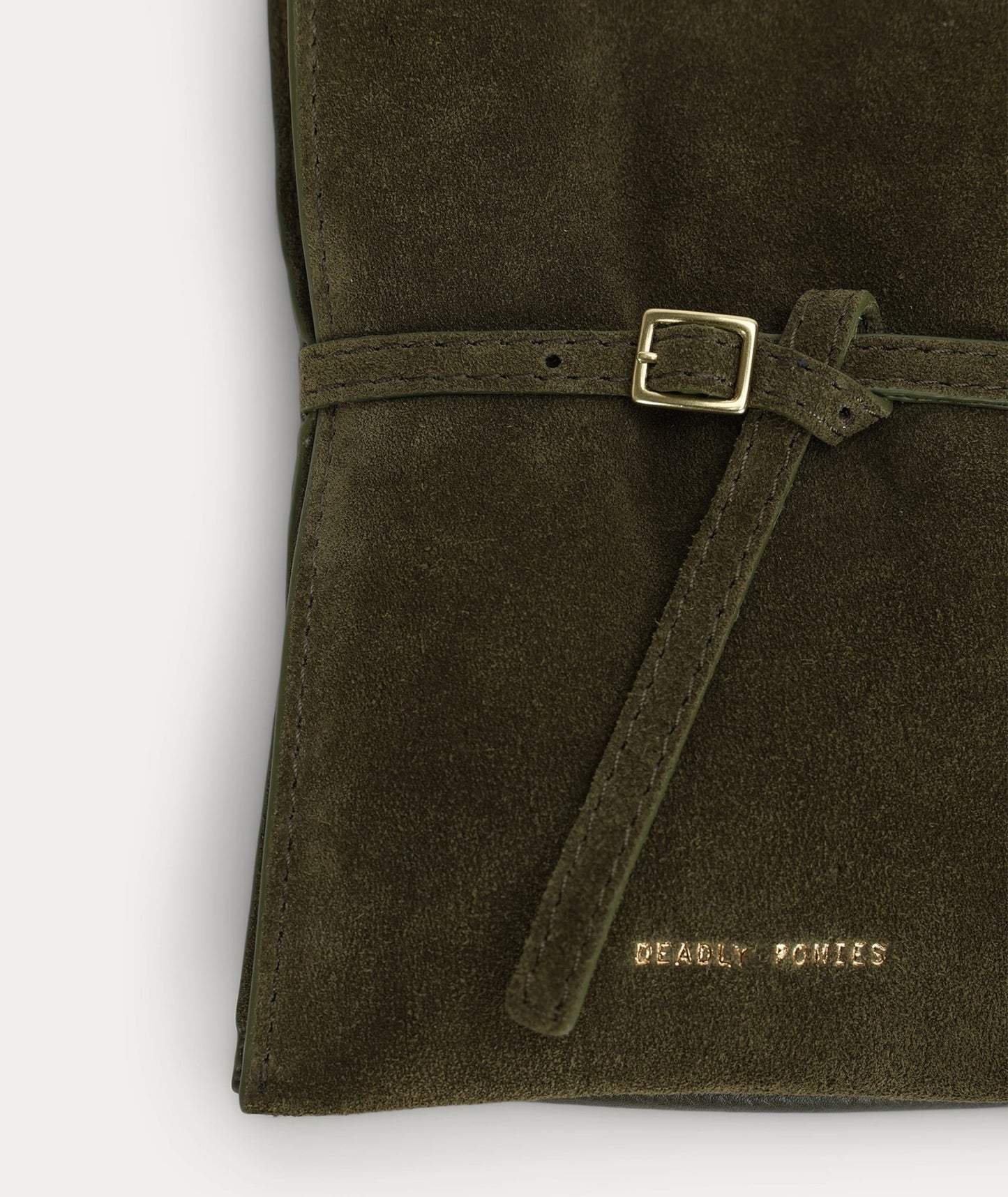 Deadly Ponies | Mr Penny Pouchette | Kale Suede | Palm Boutique