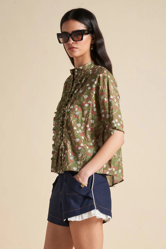 Colette Shirt | Olive Multi