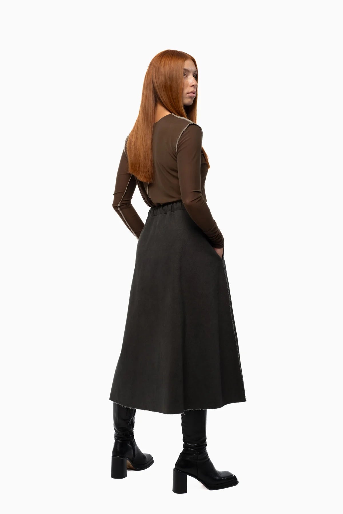 JPALM | Service Skirt | Walnut | Palm Boutique