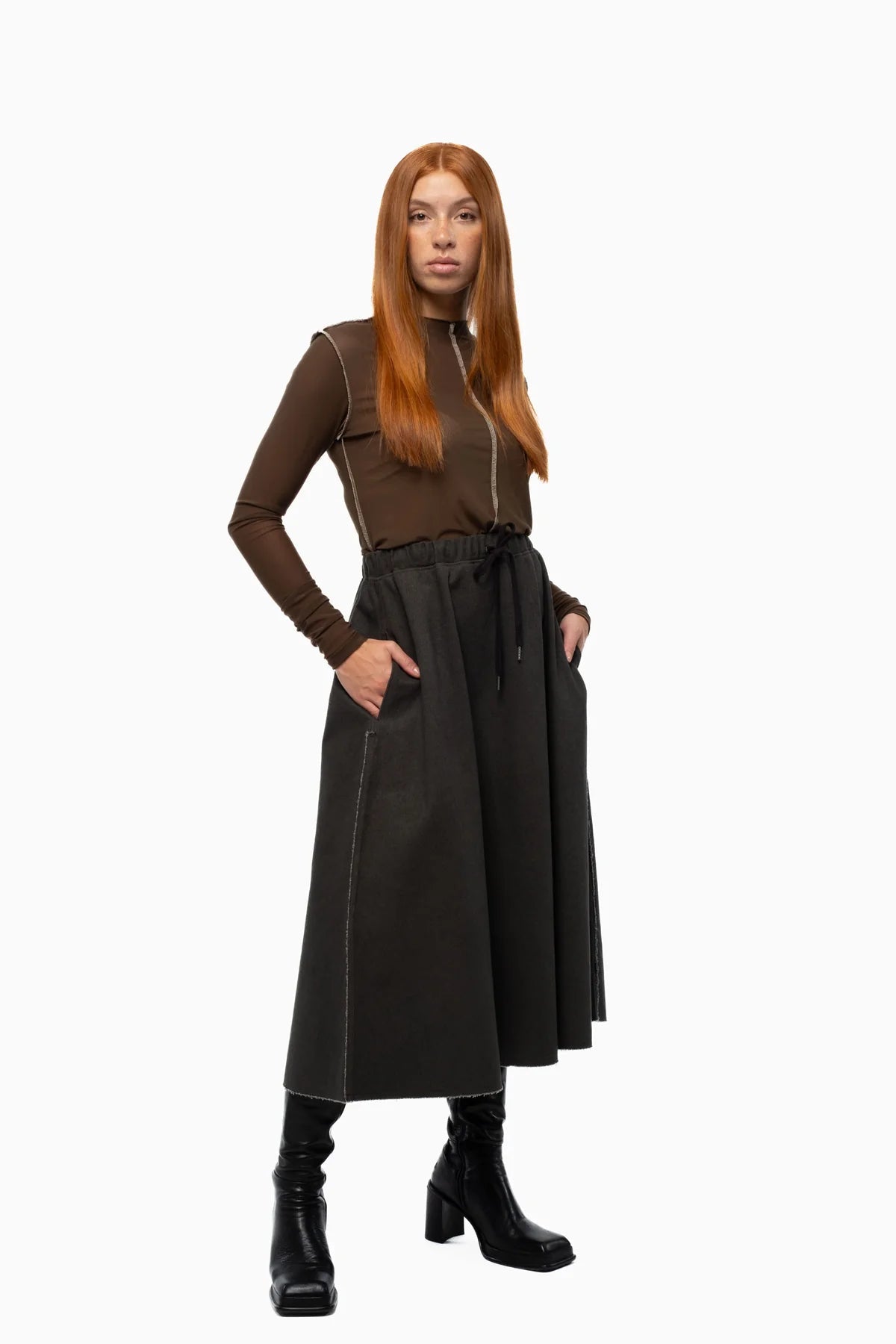 JPALM | Service Skirt | Walnut | Palm Boutique