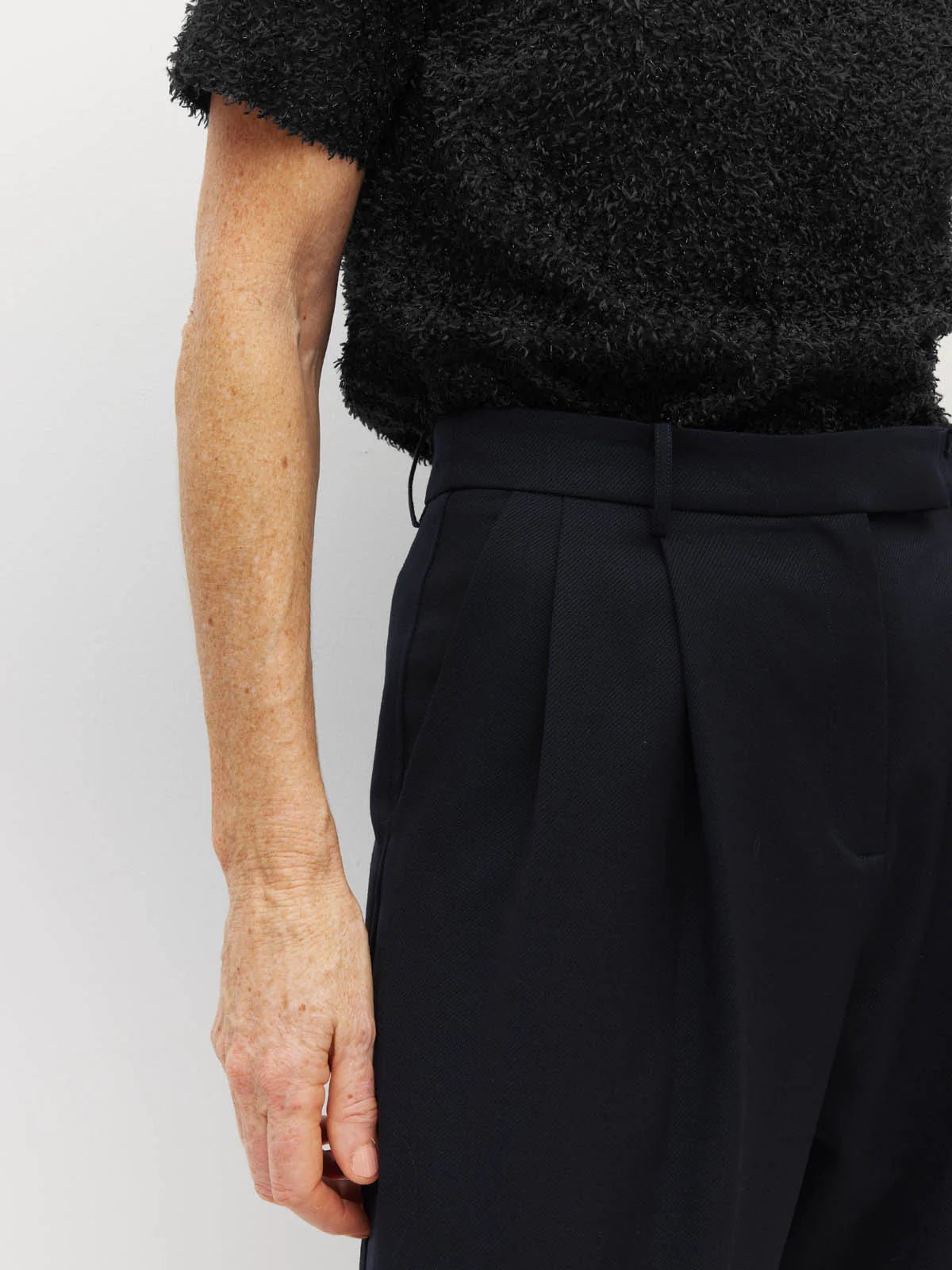 Juliette Hogan | Boyfriend Pant (Wool Twill) | Navy Twill | Palm Boutique