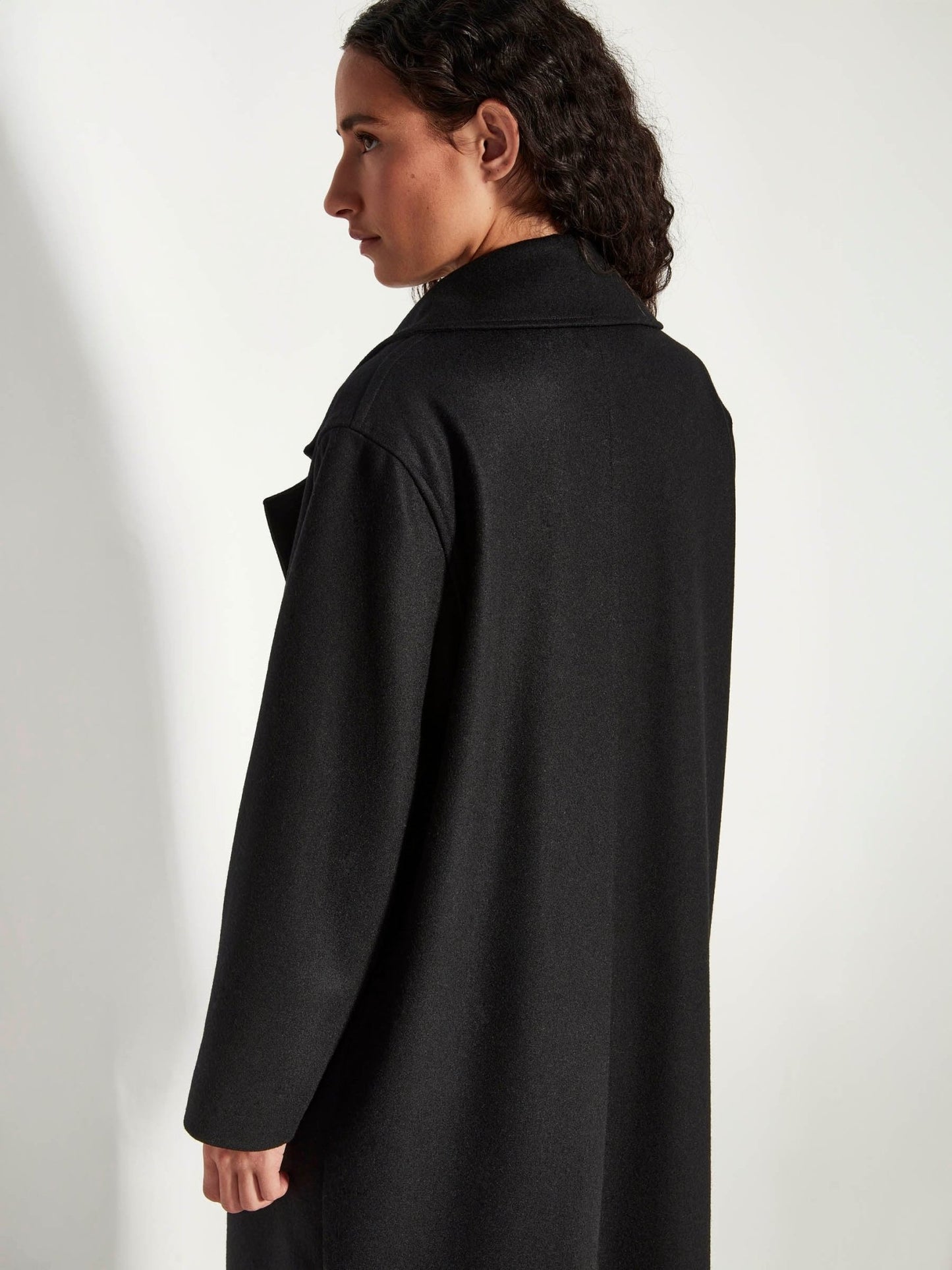 Juliette Hogan | Cassia Coat | (Wool Melton) Black | Palm Boutique