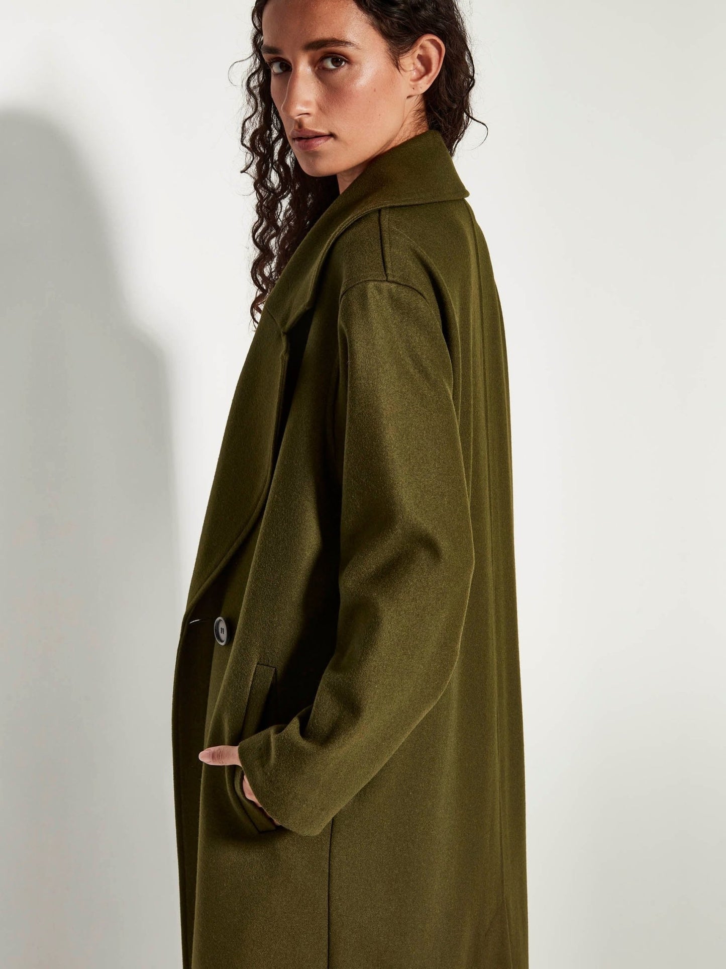 Juliette Hogan | Cassia Coat | (Wool Melton) Reed | Palm Boutique