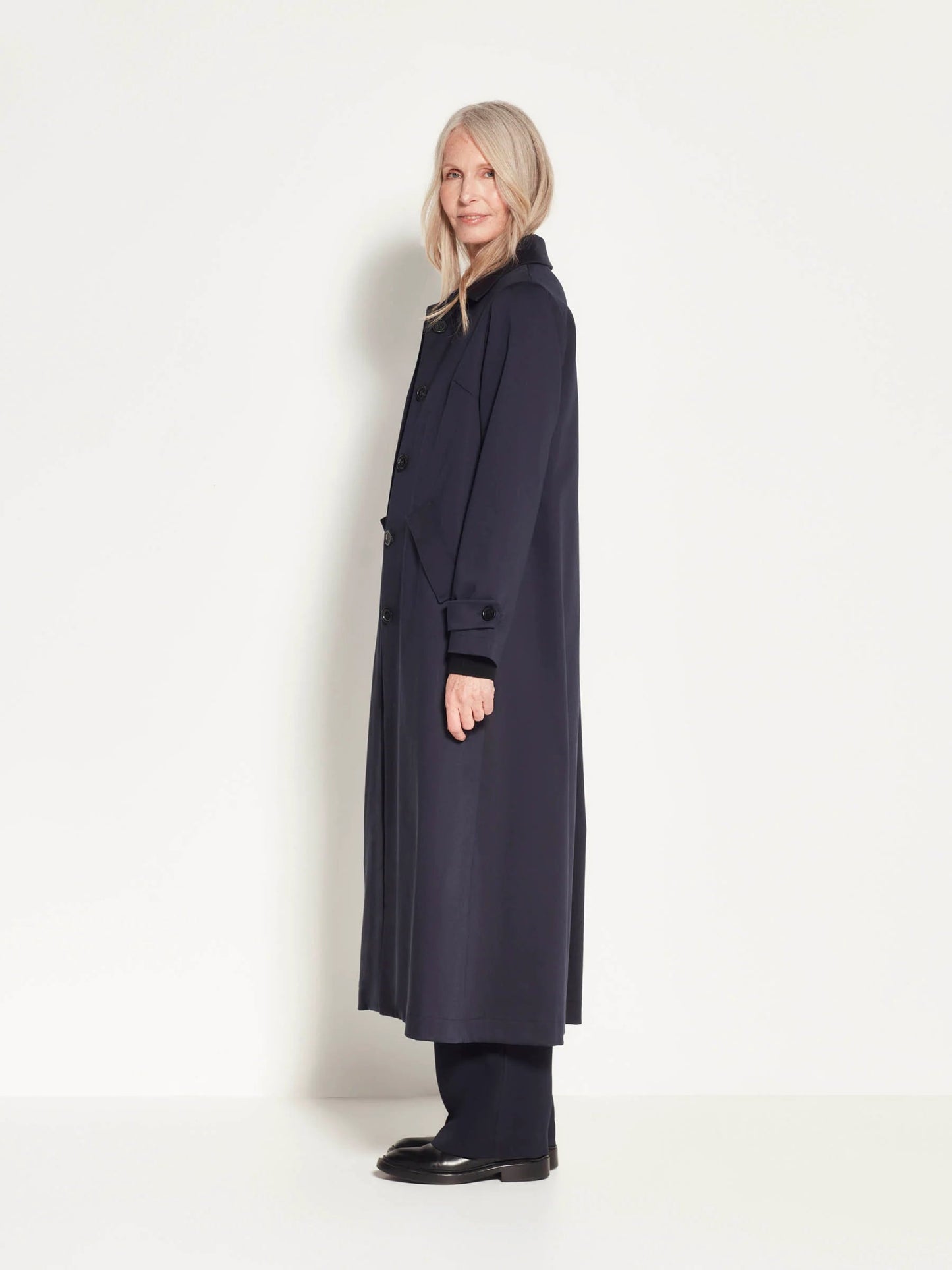 Juliette Hogan | Cleo Trench | Navy | Palm Boutique