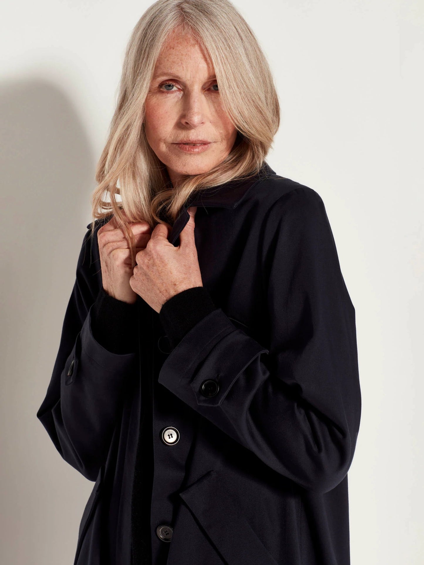Juliette Hogan | Cleo Trench | Navy | Palm Boutique