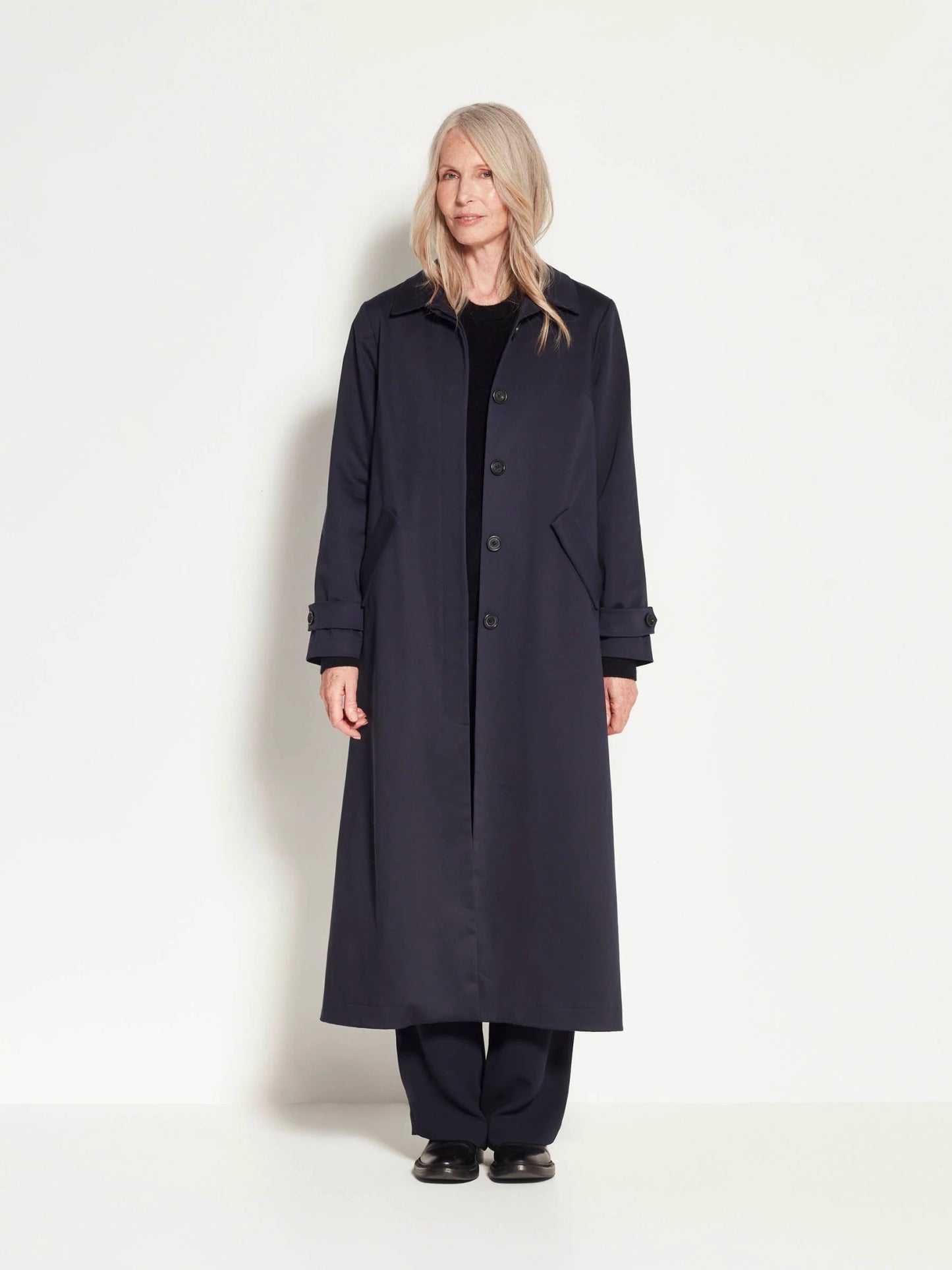 Juliette Hogan | Cleo Trench | Navy | Palm Boutique