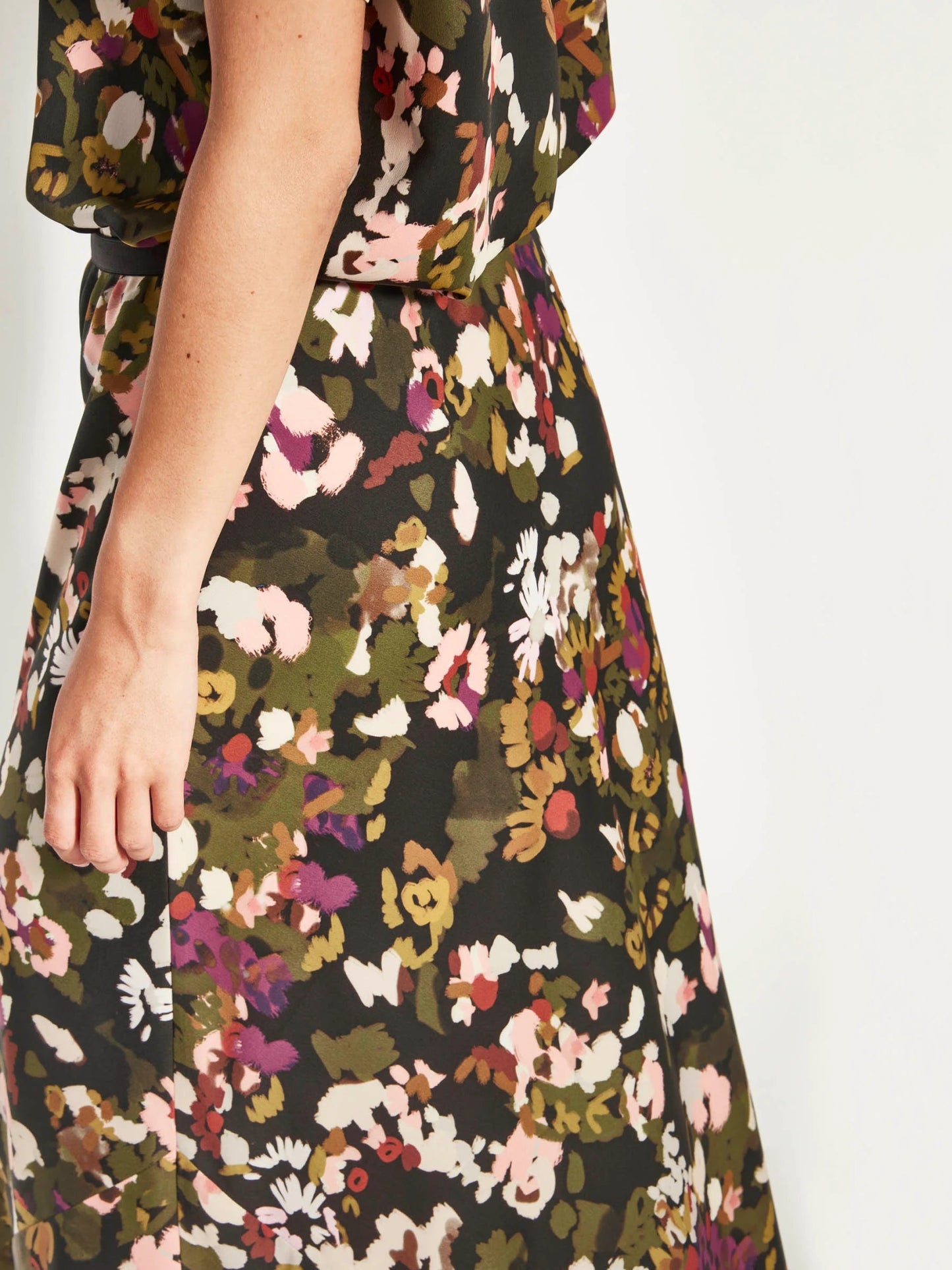 Juliette Hogan | Em Skirt | (Buttercup Floral Crepe) | Happy Hour | Palm Boutique