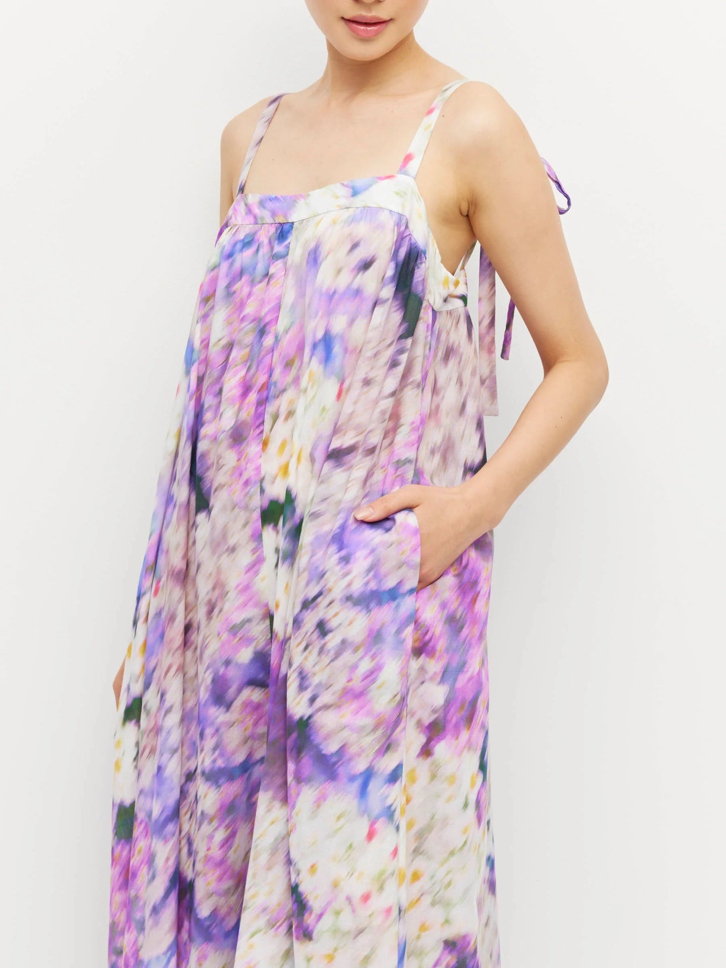 Juliette Hogan | Emmeline Dress (lavender mist cotton) | Aster | Palm Boutique